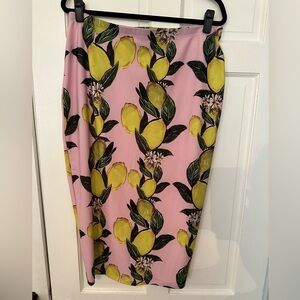 🍋RUE 107 Pink Lemon Midi Skirt🍋